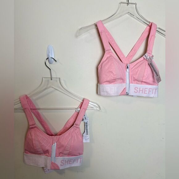 SHEFIT Other - TWO SHEFIT Confident Ultimate Sports Bra XS New Pink and White